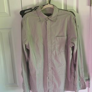 Banana Republic mens large long sleeve snap down shirt